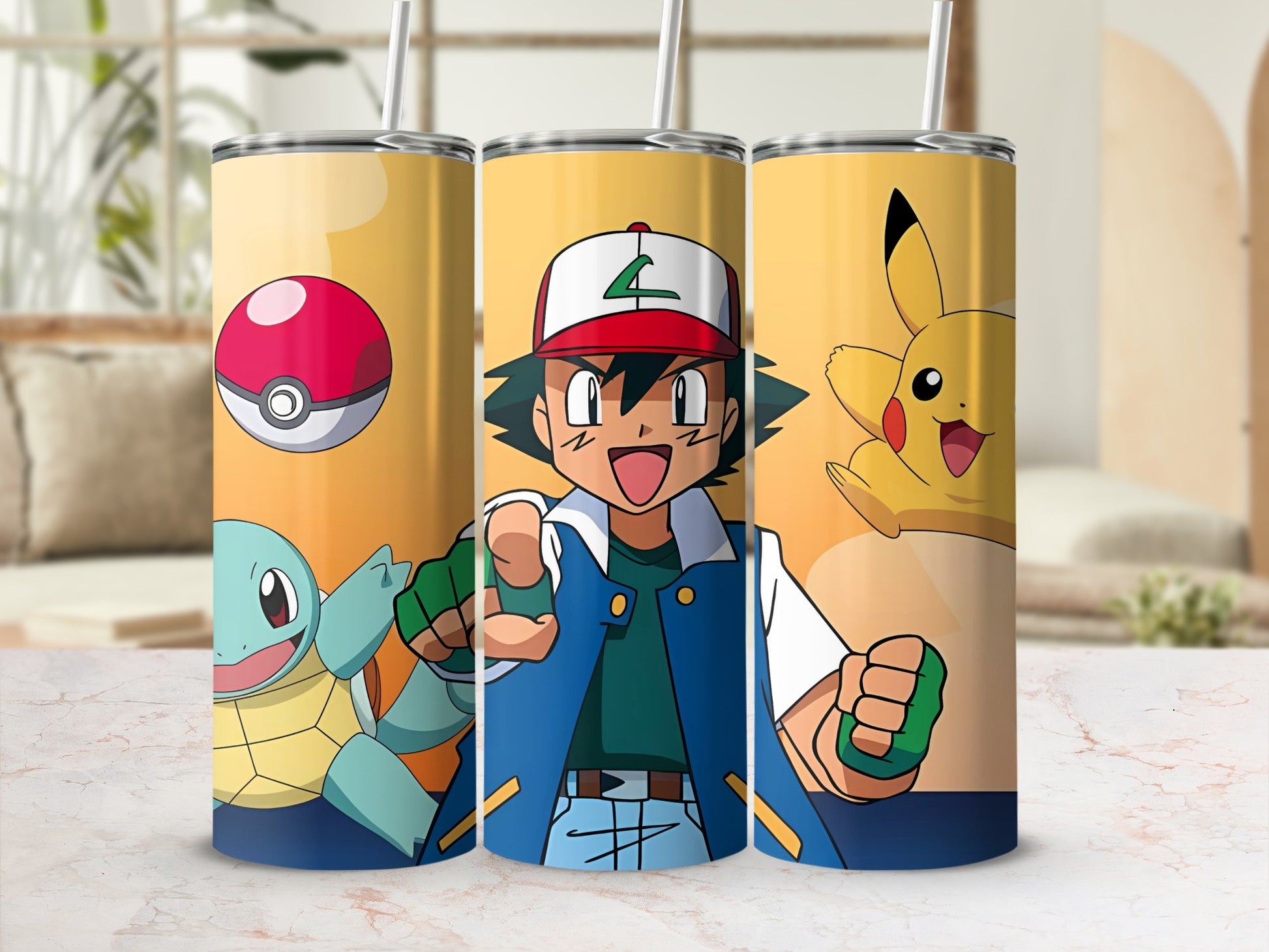 Pokemon Character Themed Stainless Steel Tumbler