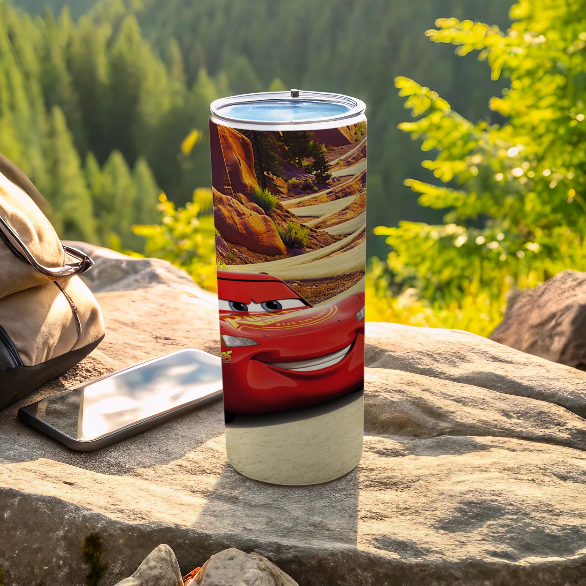 Cars Lightning McQueen Scenic Travel Tumbler Cup