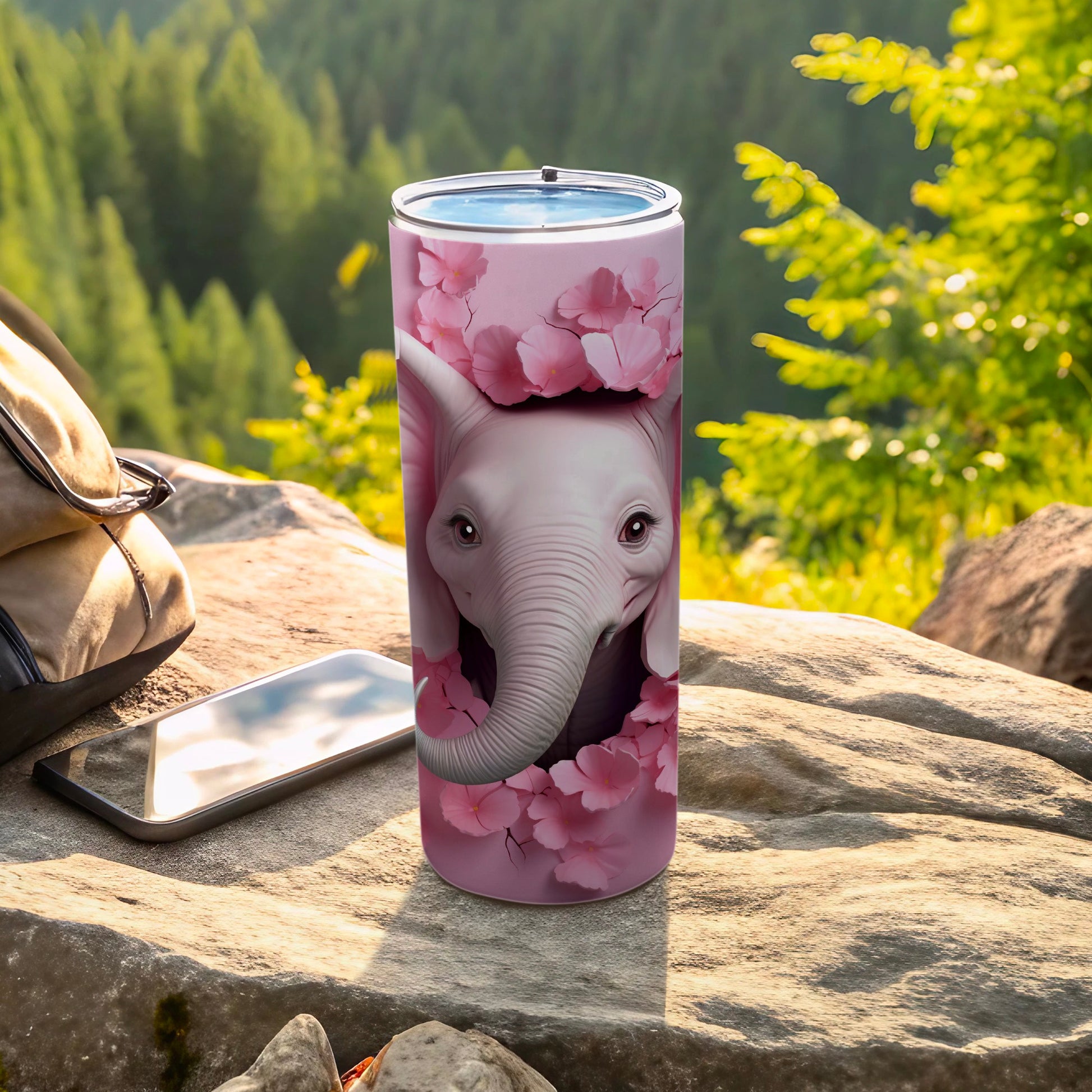 Baby Elephant Pink Flowers Cute Tumbler product type
Elephant
Baby elephant
Pink flowers
Cherry blossom
Tumbler
Travel mug
Cute animal
Floral design
Drinkware
Gift idea
Nature inspired
Outdoor accessory
Elephant lover
Kawaii design
Aesthetic cup
Spring collection
Charming print
Unique tumbler
Pink elephant
Animal print