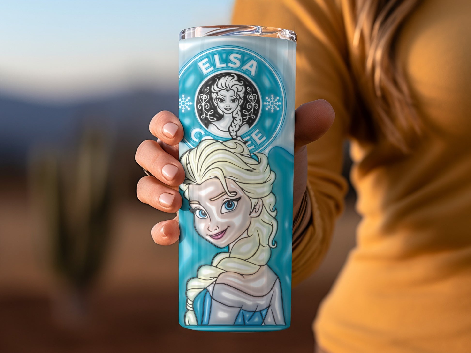Elsa Character Themed Insulated Drinkware Tumbler