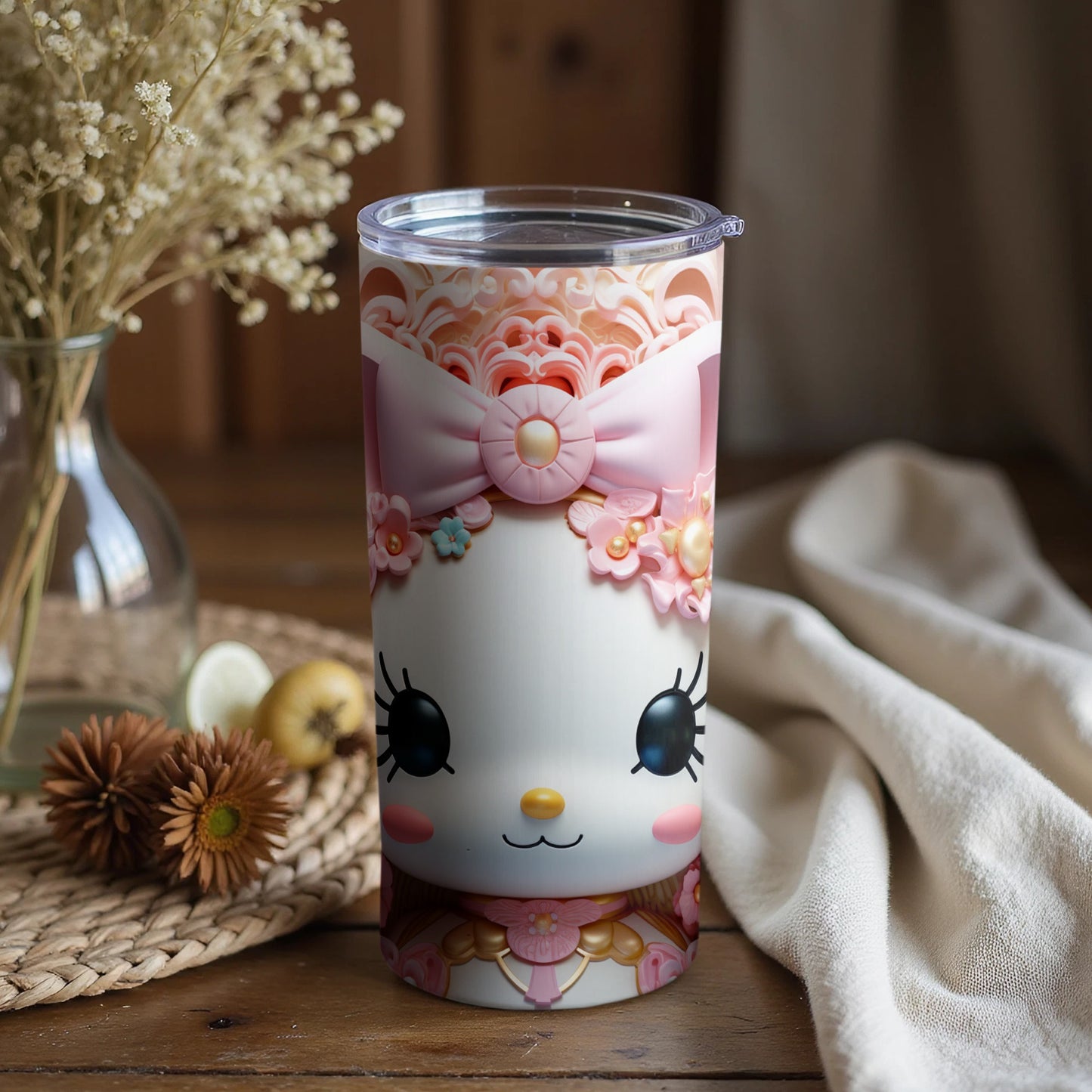 Cute Adorable Kawaii Style Tumbler for Everyday Use