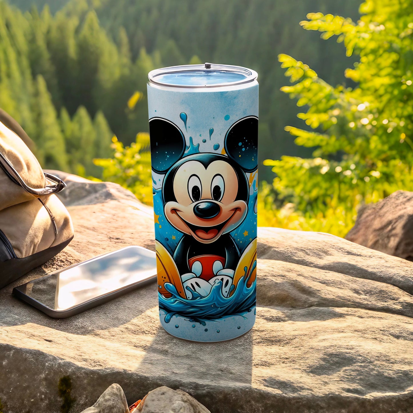 Vibrant Cartoon Character Travel Tumbler for Outdoor Use