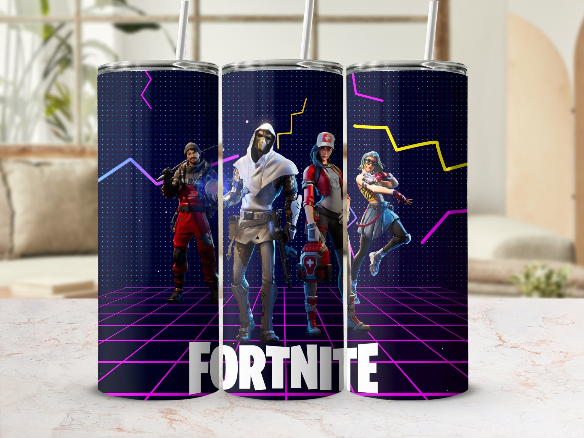 Fortnite Characters Themed Travel Tumbler Collection