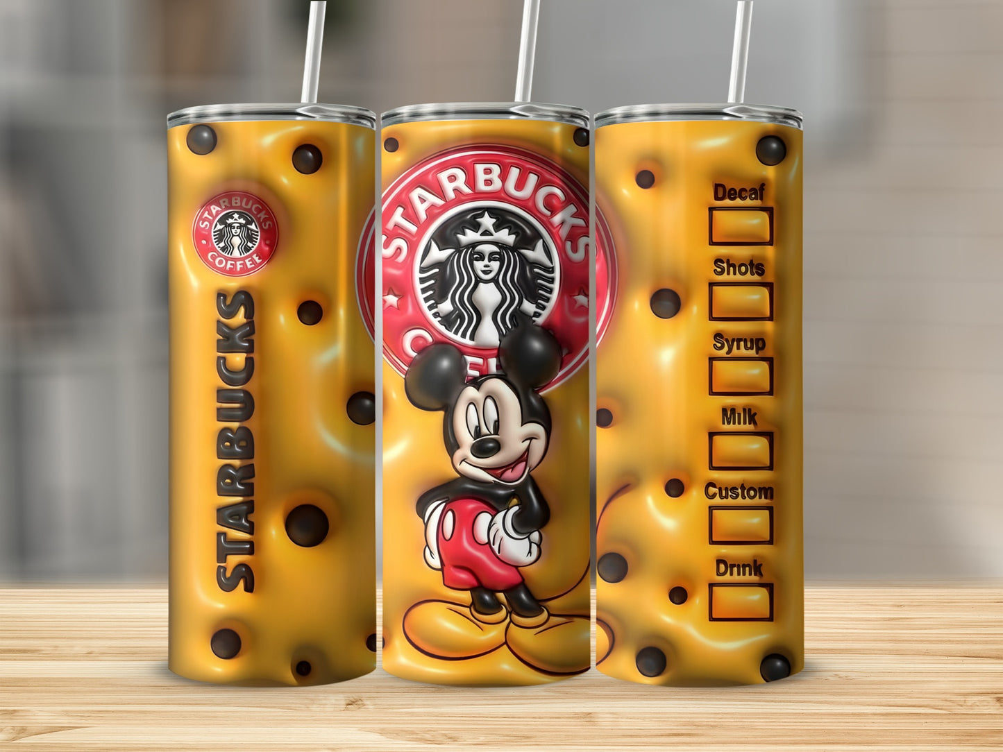 Mickey Mouse Custom Starbucks Tumbler Drinkware
