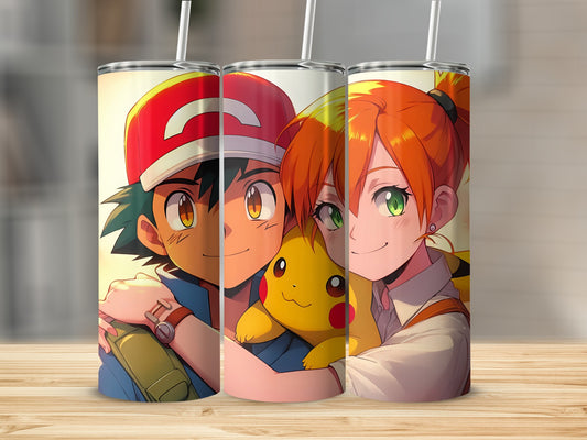 Colorful Anime Characters Design Insulated Tumbler