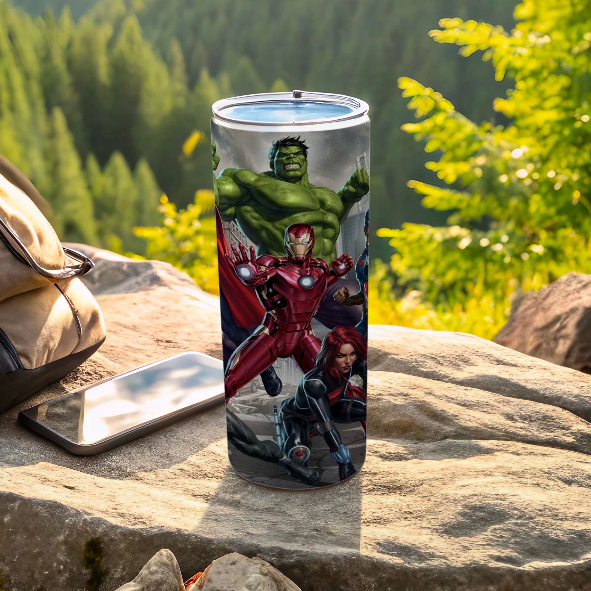 Marvel Avengers Characters Travel Tumbler Cup