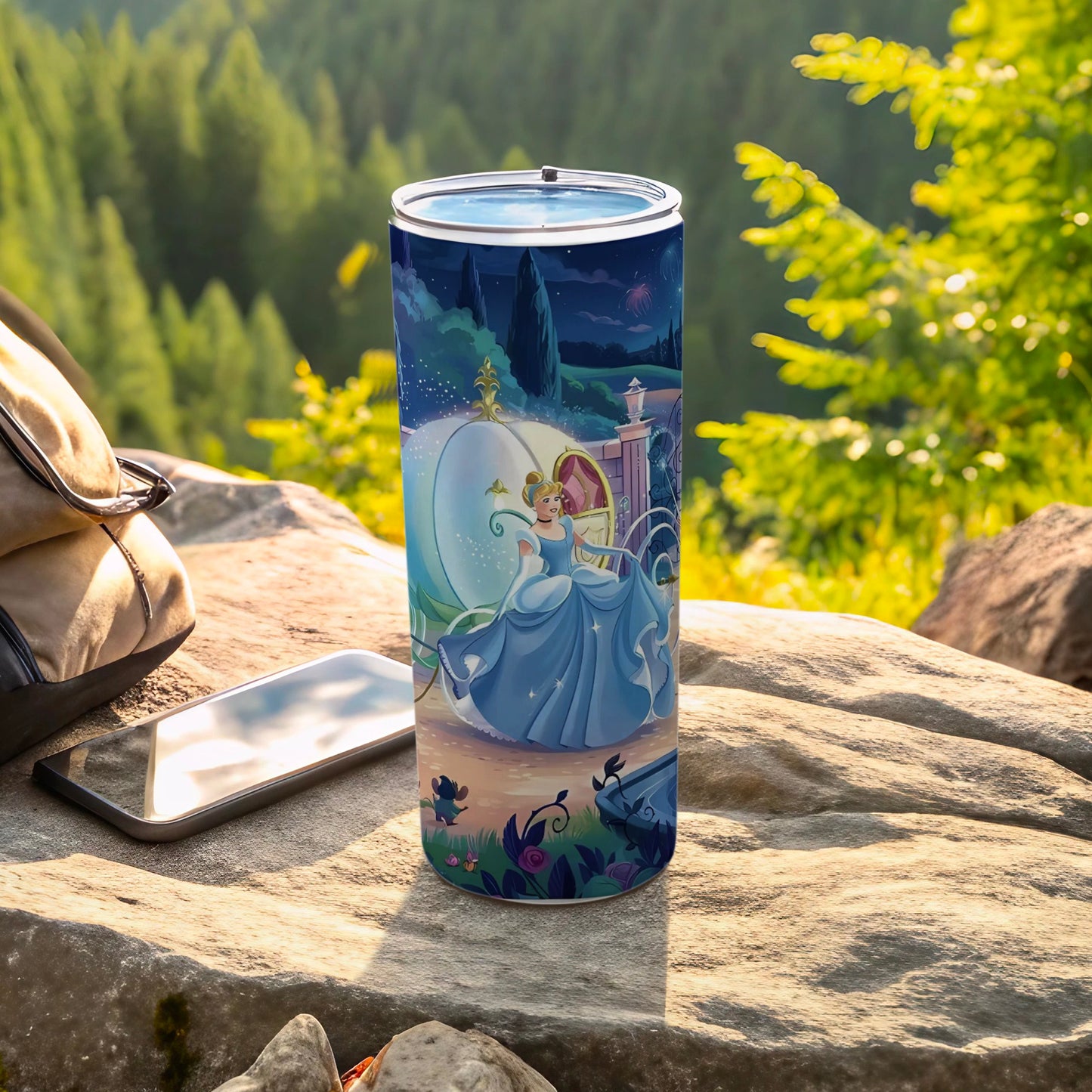 Enchanting Cinderella Thermos for Outdoor Adventures
