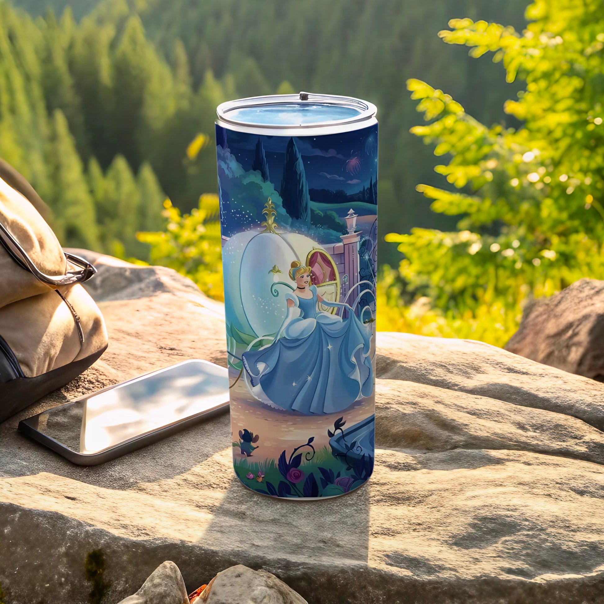 Enchanting Cinderella Thermos for Outdoor Adventures