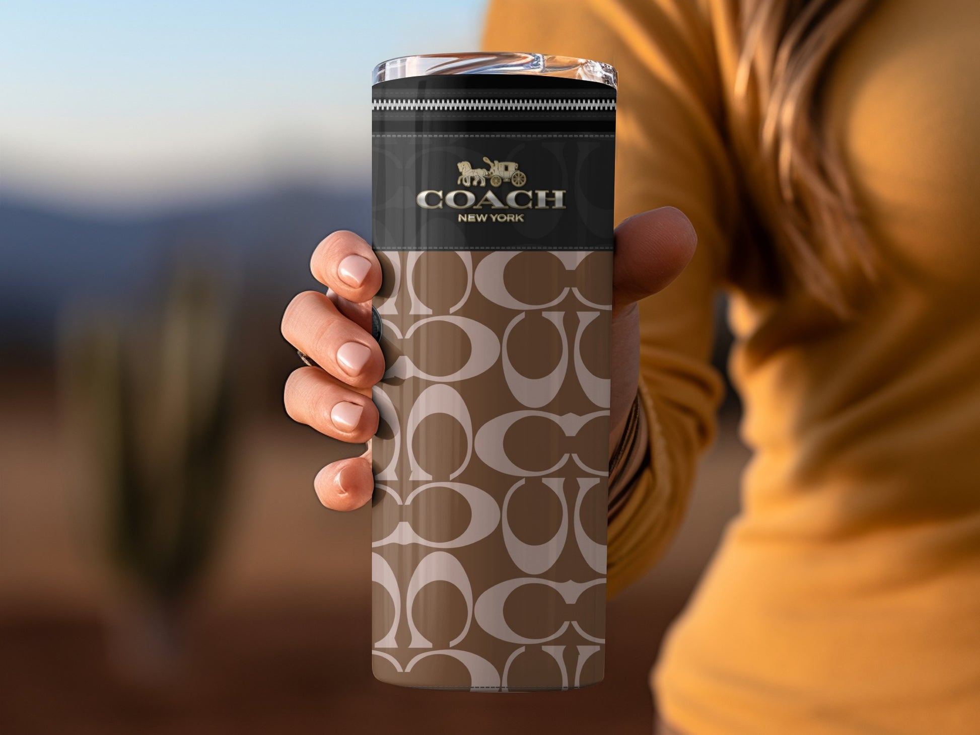 Stylish Coach New York Thermal Travel Mug Tumbler