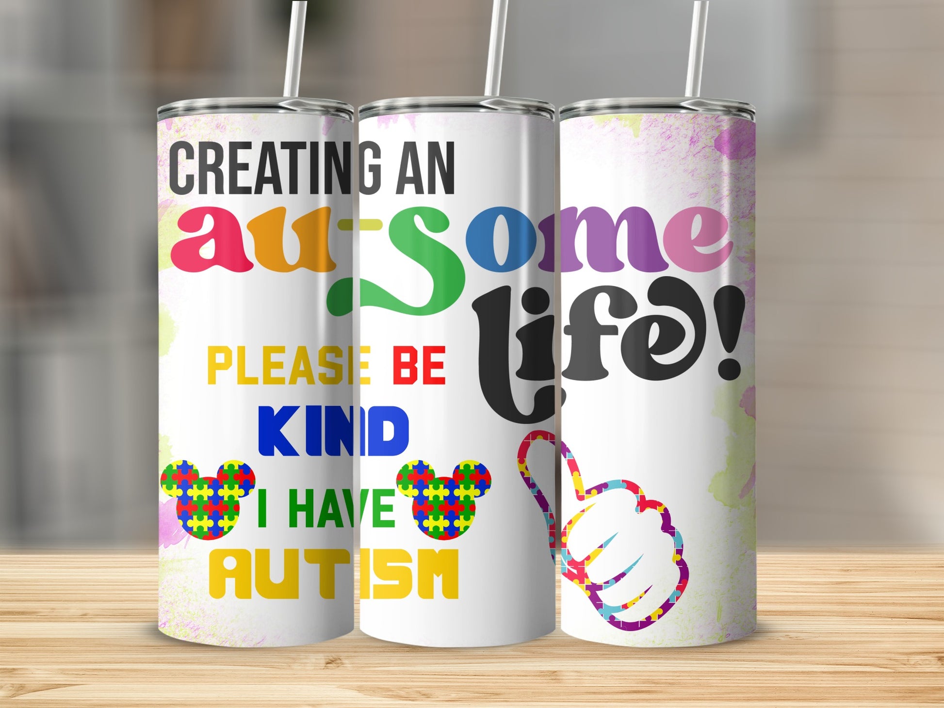 Creating an Awesome Life Tumbler Autism Awareness