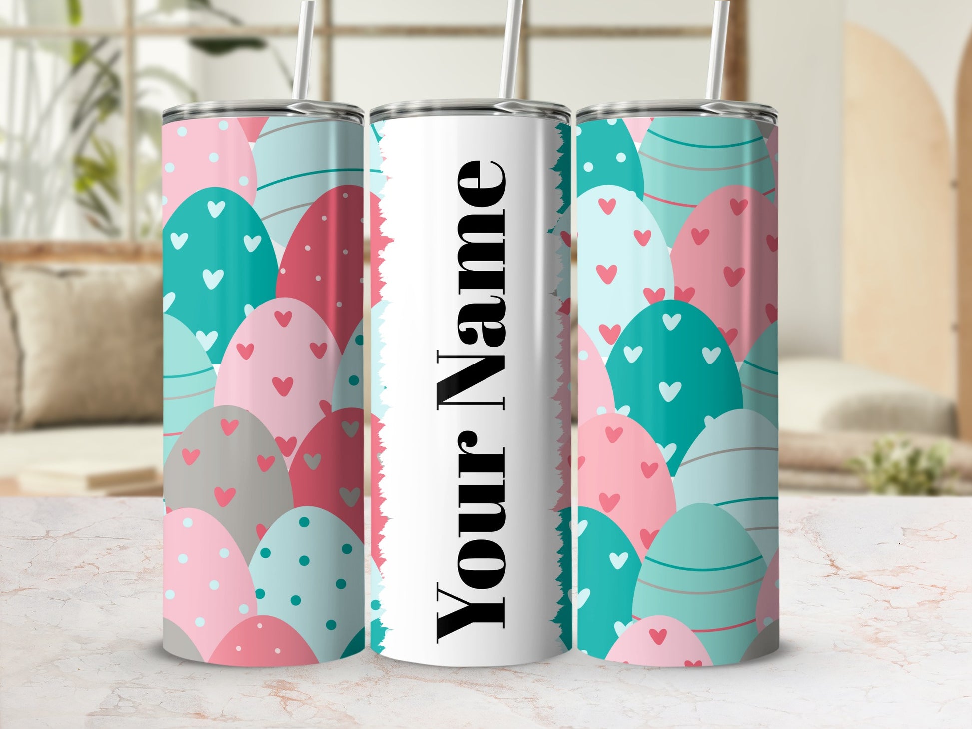 Personalized Customizable Easter Themed Tumbler