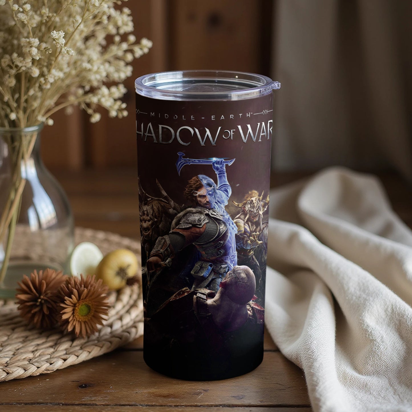 Middle Earth Shadow Of War Insulated Tumbler