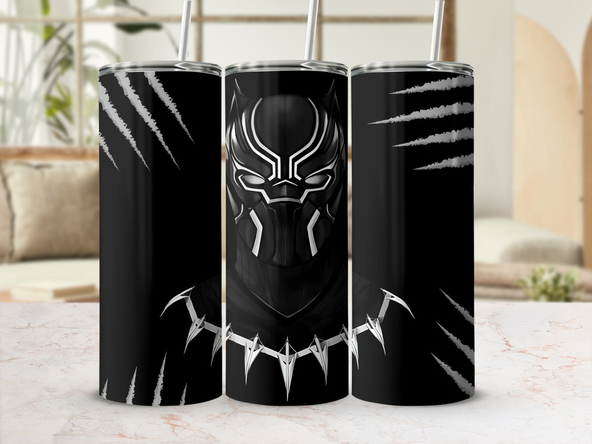 Black Panther Fan Stainless Steel Tumbler