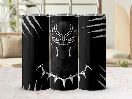 Black Panther Fan Stainless Steel Tumbler