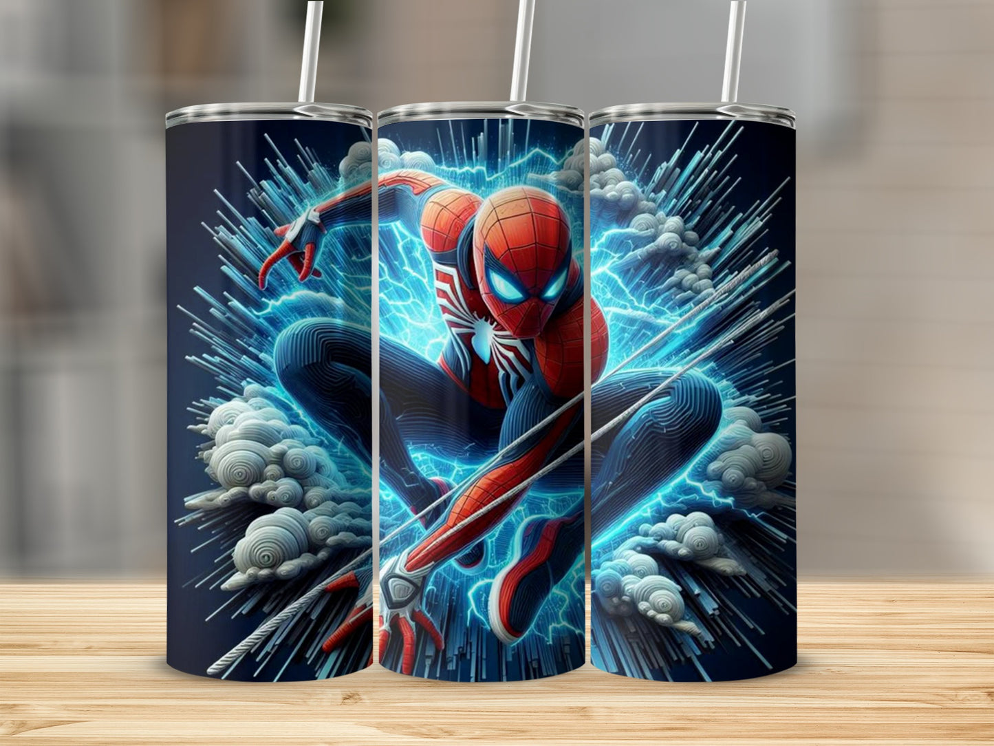Electrifying Spider Action Tumbler Cup 20oz Tumblers