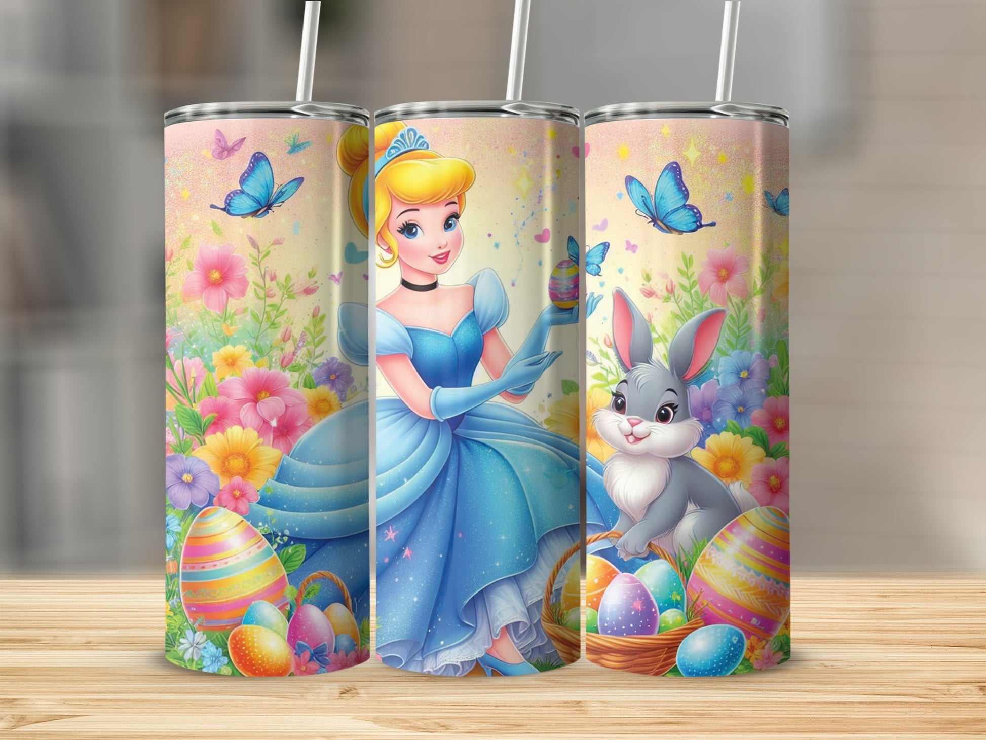 Cinderella Easter Bunny Eggs Flowers Butterflies product type