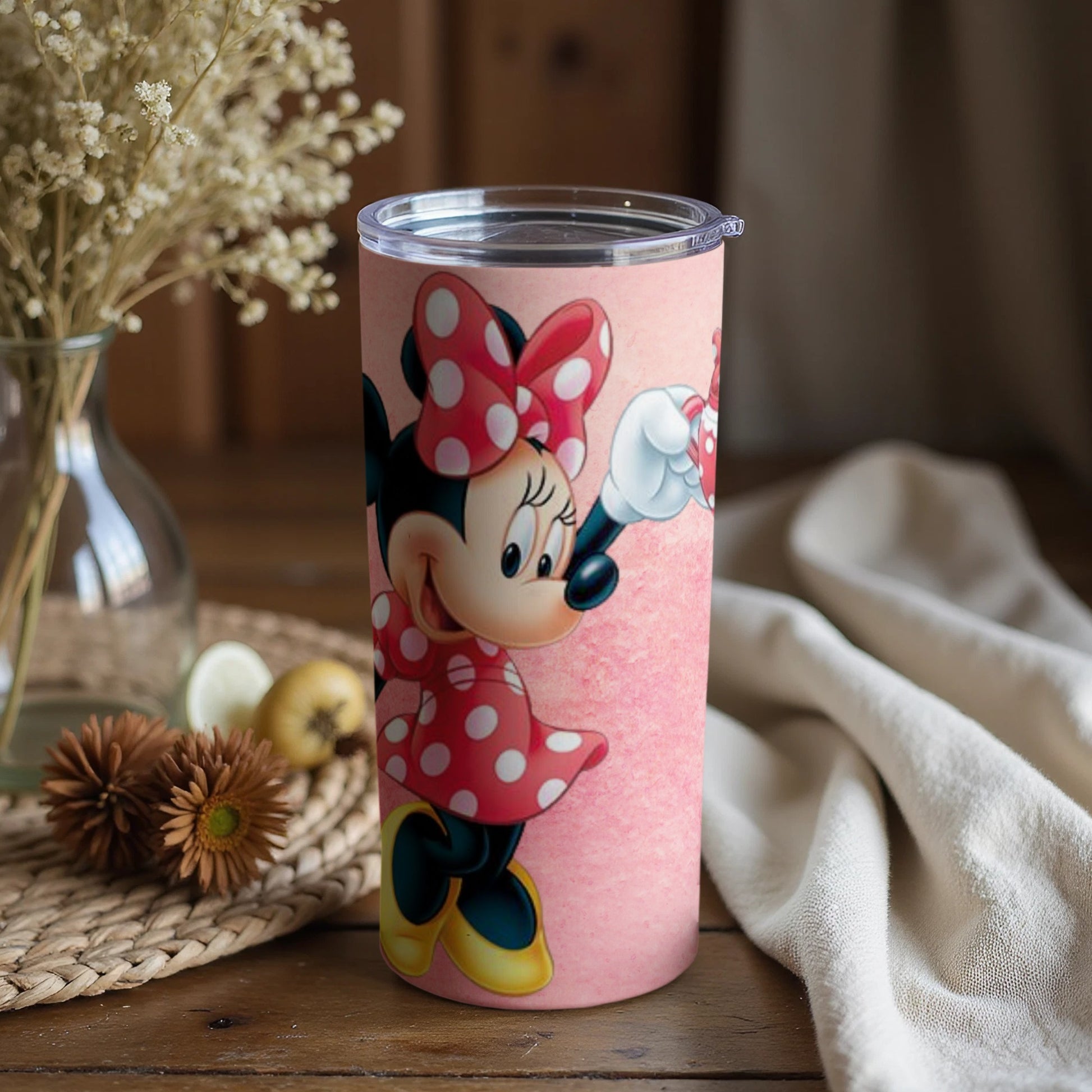 Cute Minnie Mouse Design Tumbler for Kids and Adults