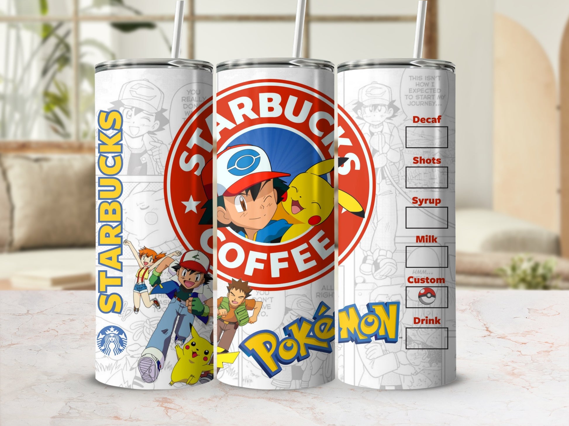Starbucks Coffee Pokémon Travel Tumbler Cup Drinkware