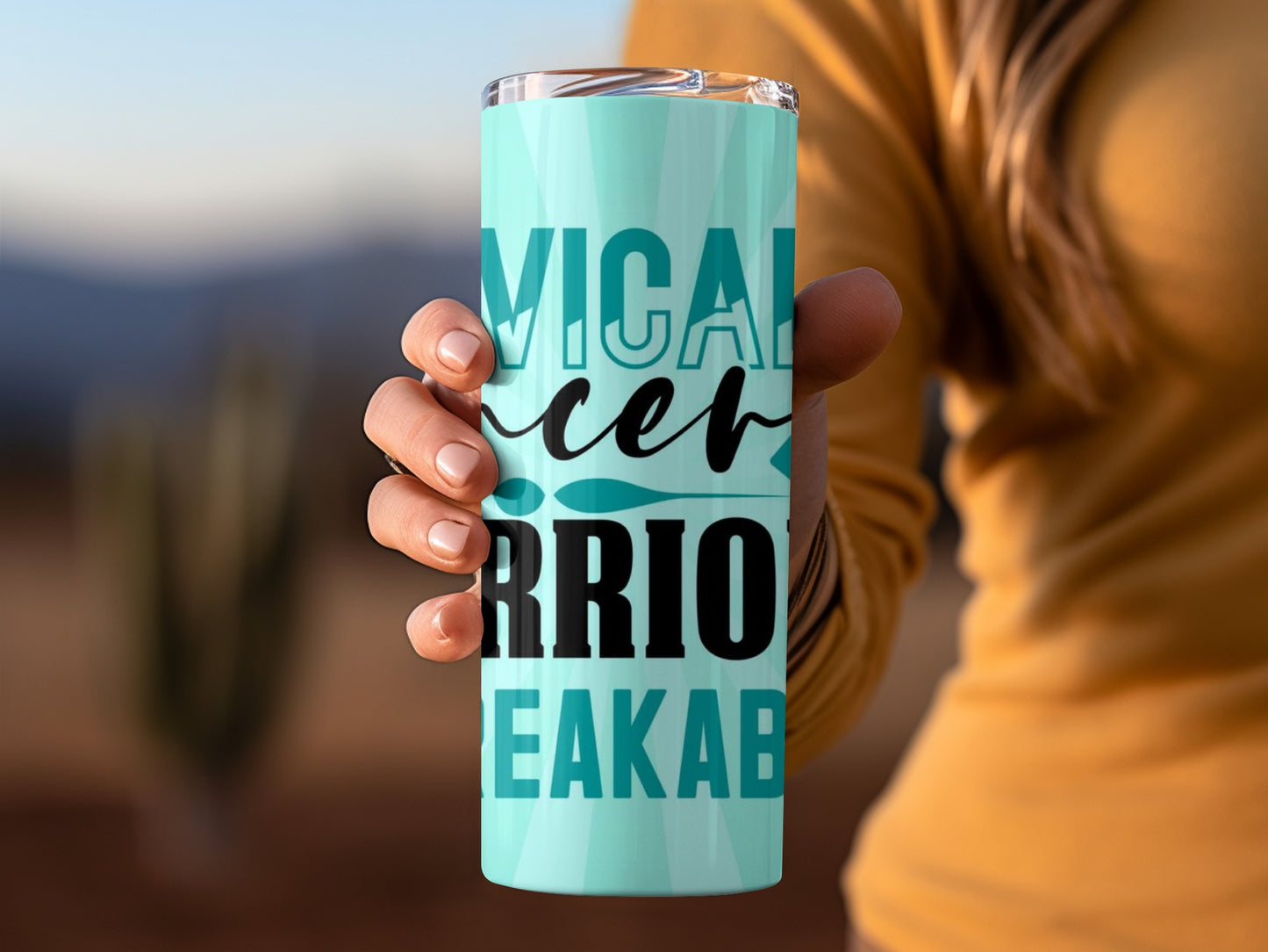 Tropical Cancer Warrior Unbreakable Tumbler