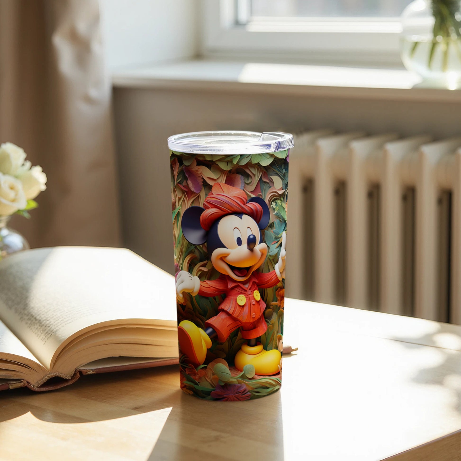 Cheerful Illustrated Mickey Mouse Characters Tumbler