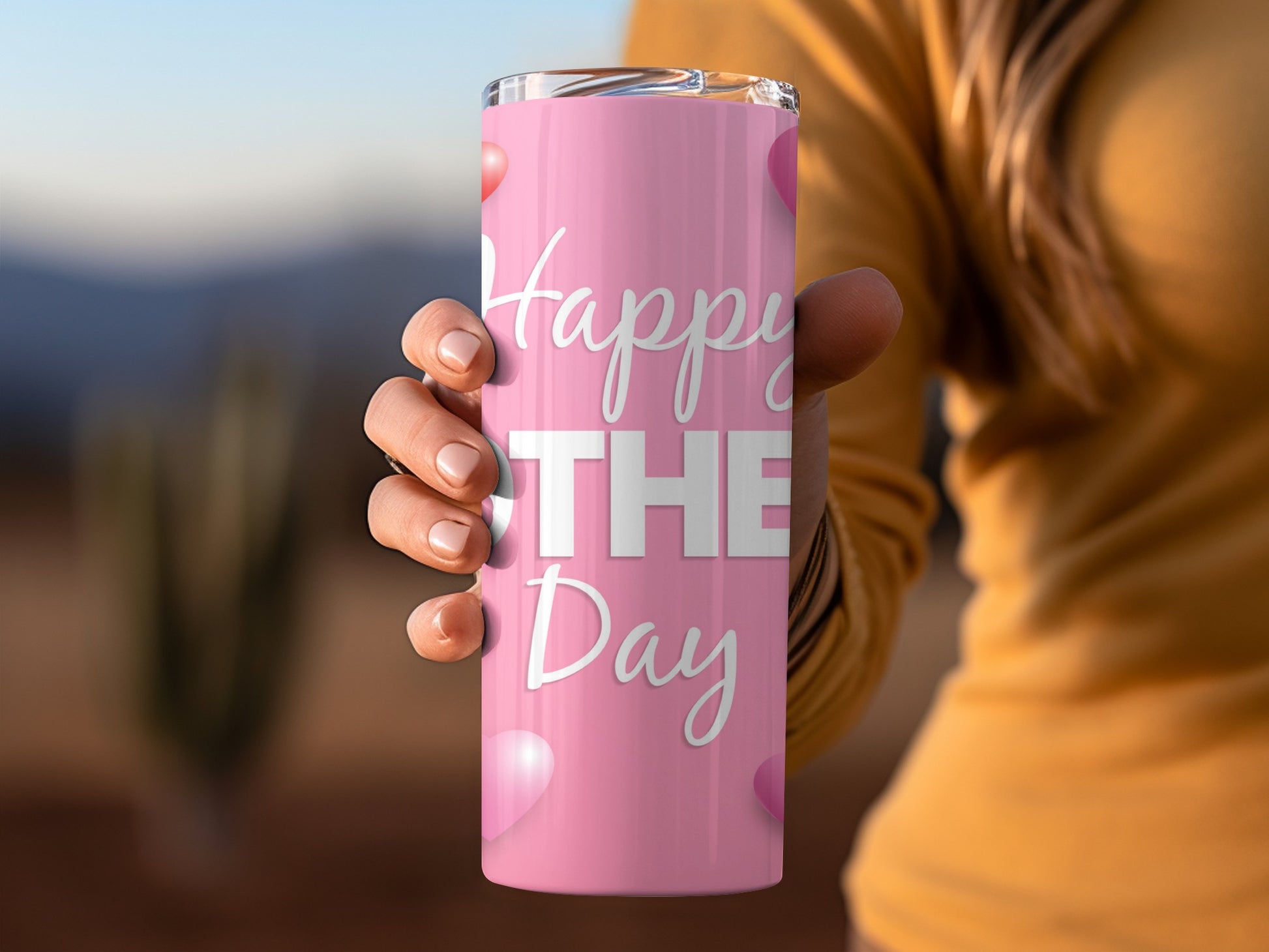 Happy Mother's Day Pink Travel Tumbler Cup Gift