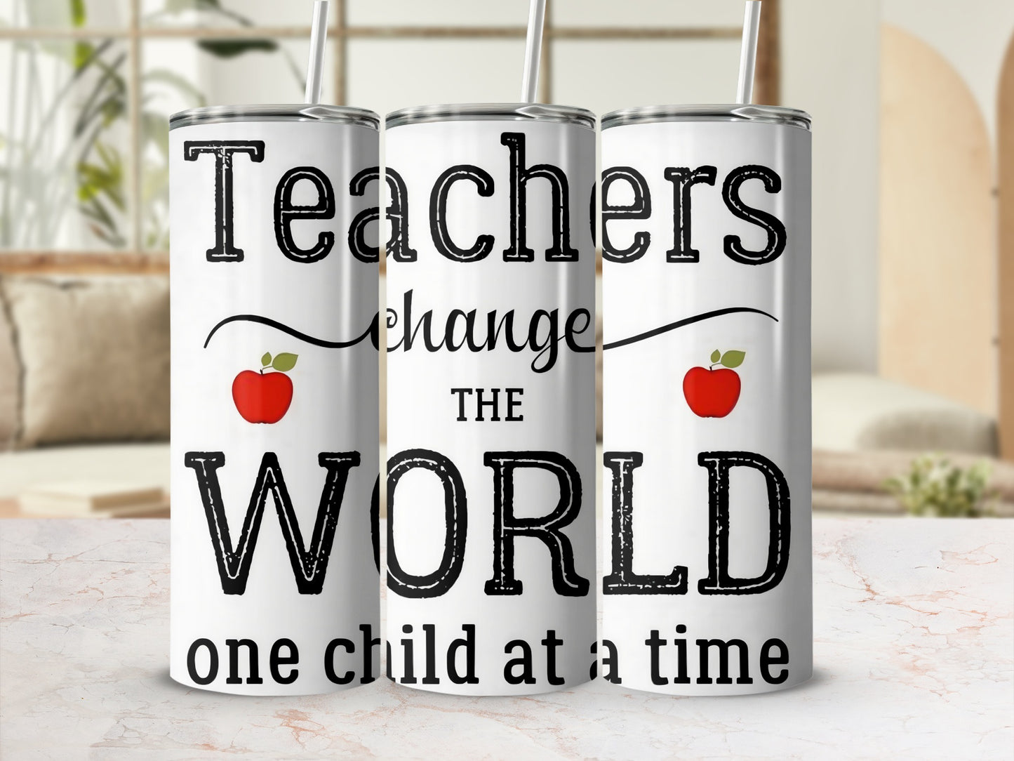 Teachers Change The World One Child At A Time tumbler