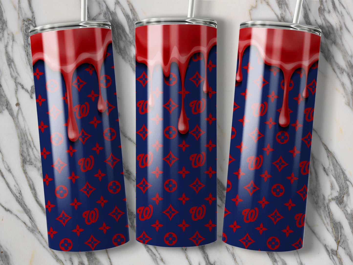 Louis Vuitton inspired Washington Eagles Tumblers