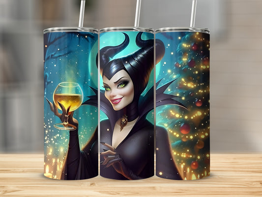 Enchanted Sorceress Christmas Themed Tumbler Cup
