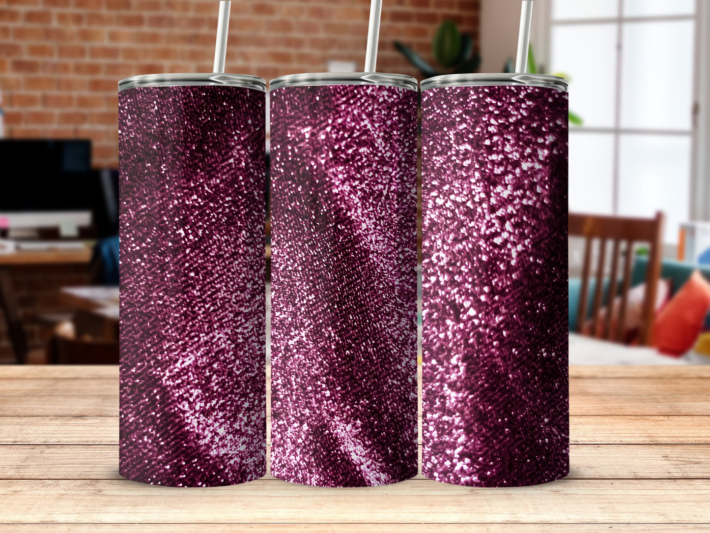 Sparkling Purple Glitter Tumbler for Your Favorite Drinks