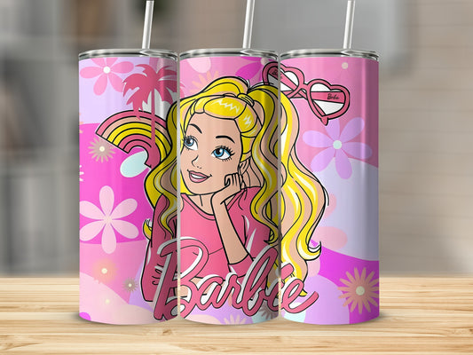 Barbie In a Tropical Barbie World With Sunglasses Tumblers