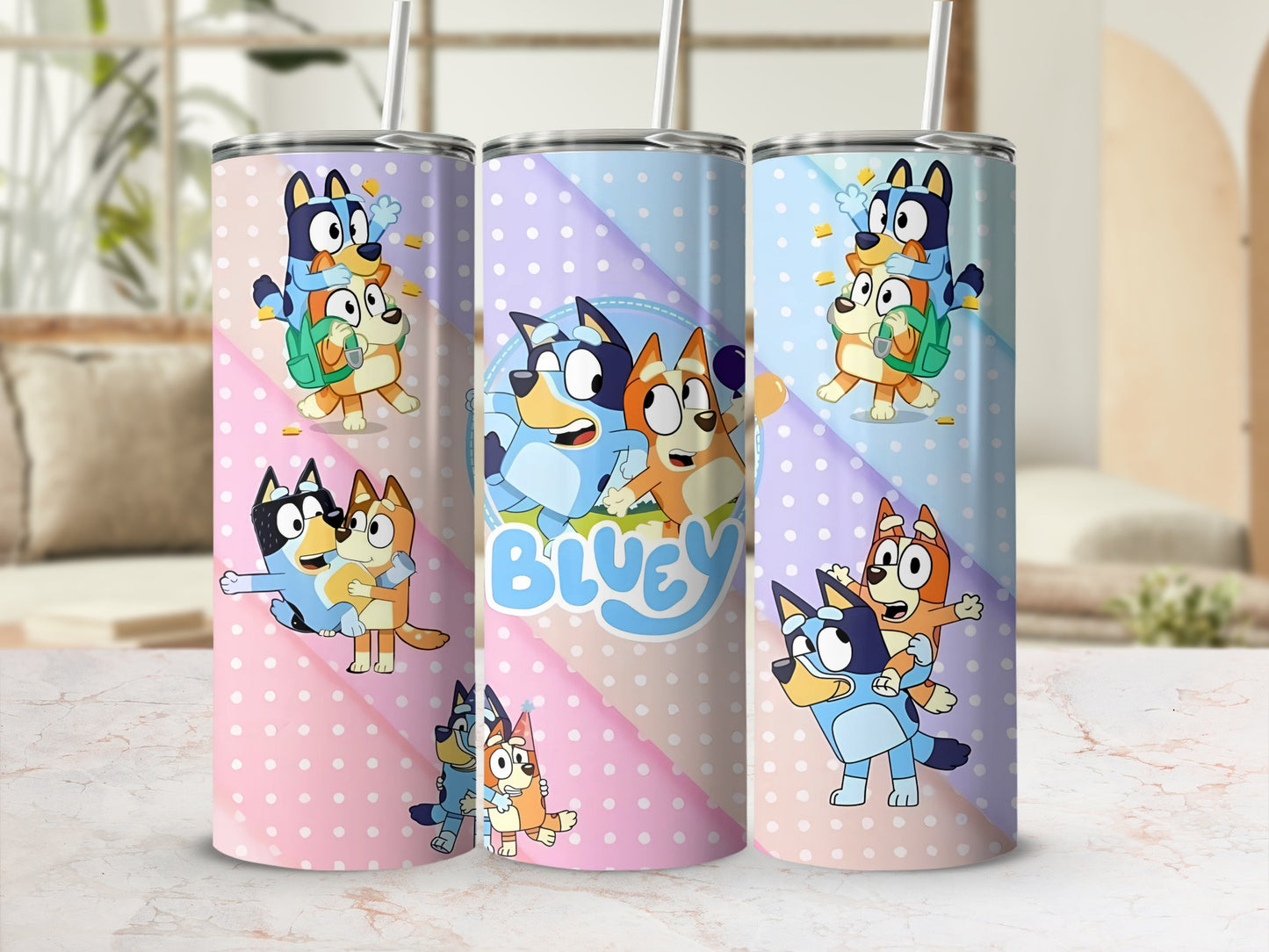 Fun Colorful Cartoon Characters Insulated Tumbler Cups