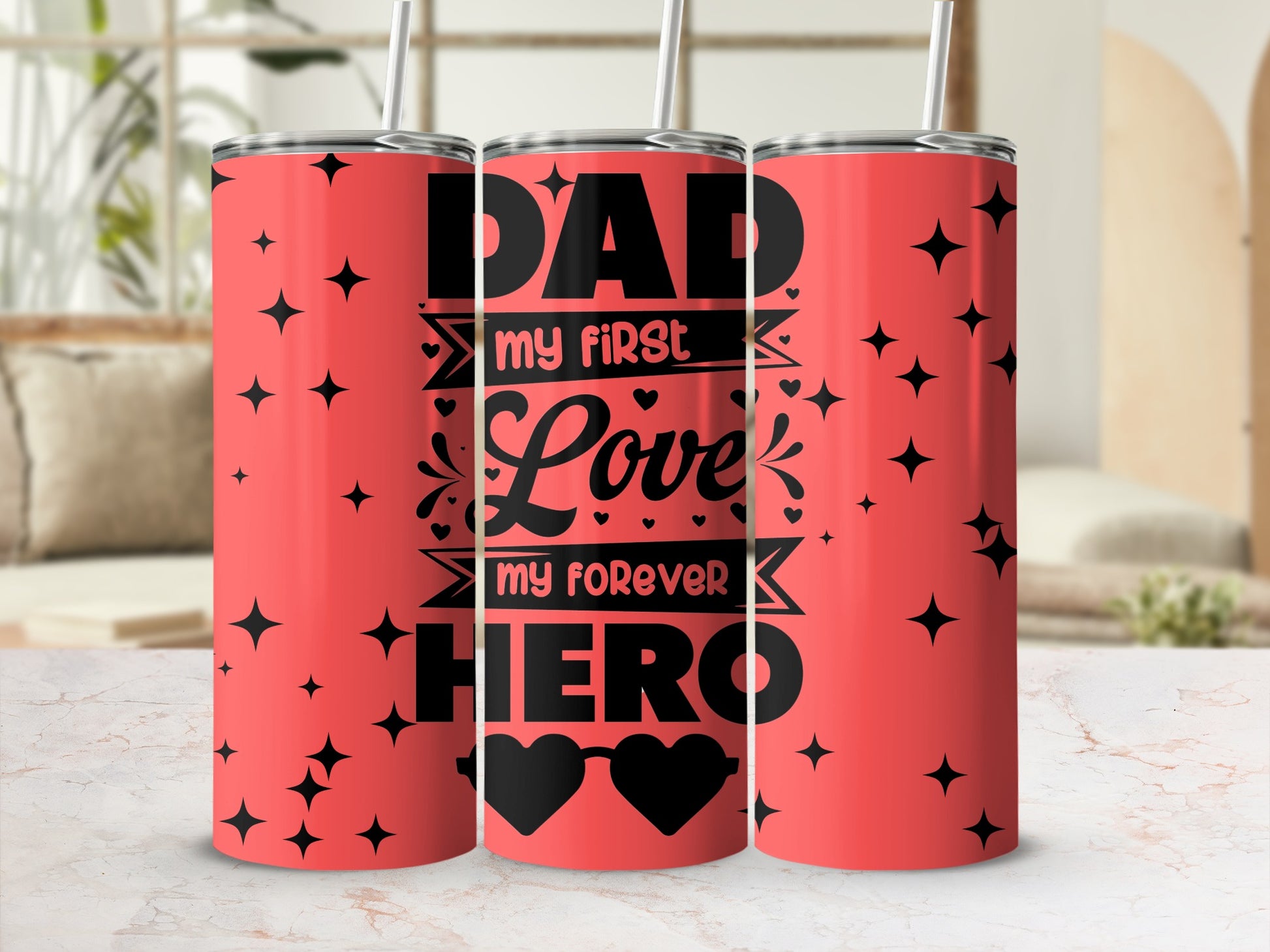 Dad My First Love My Forever Hero Tumbler Product