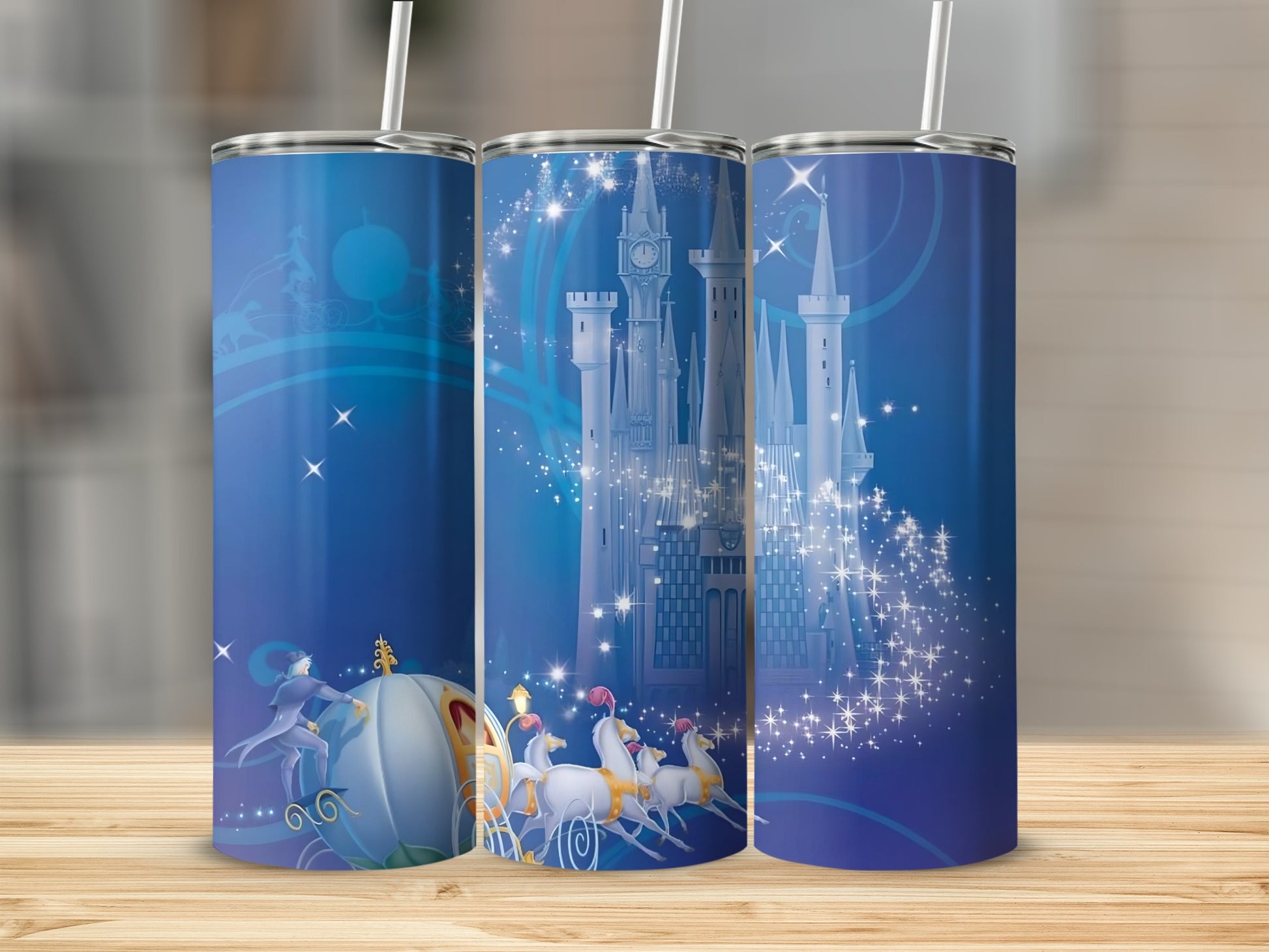 Magical Fairy Tale Castle Themed Drink Tumbler