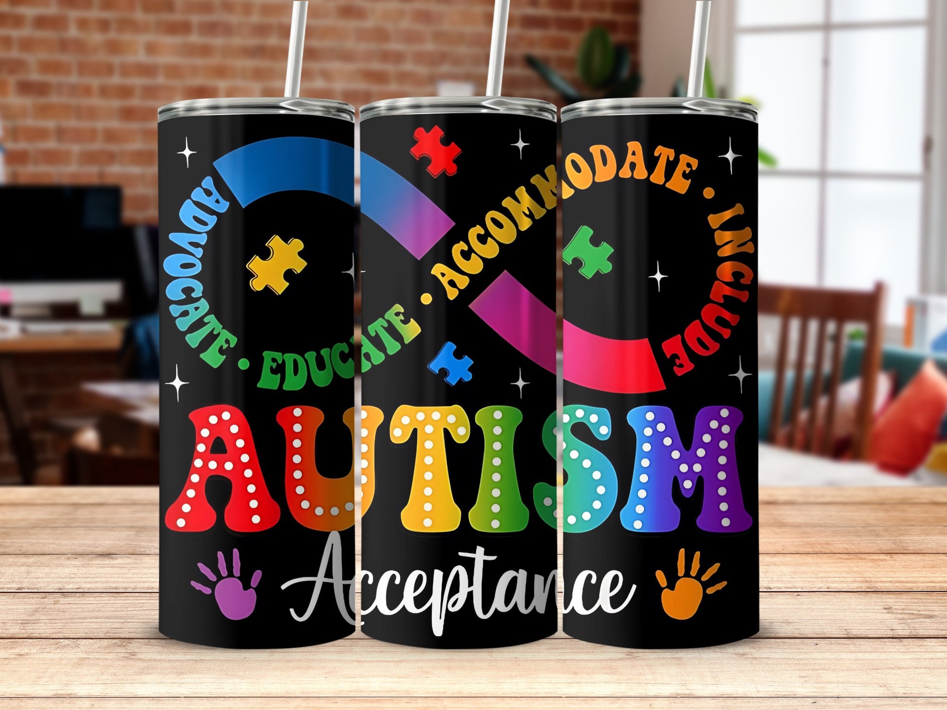 Advocate Educate Accommodate Include Autism Acceptance