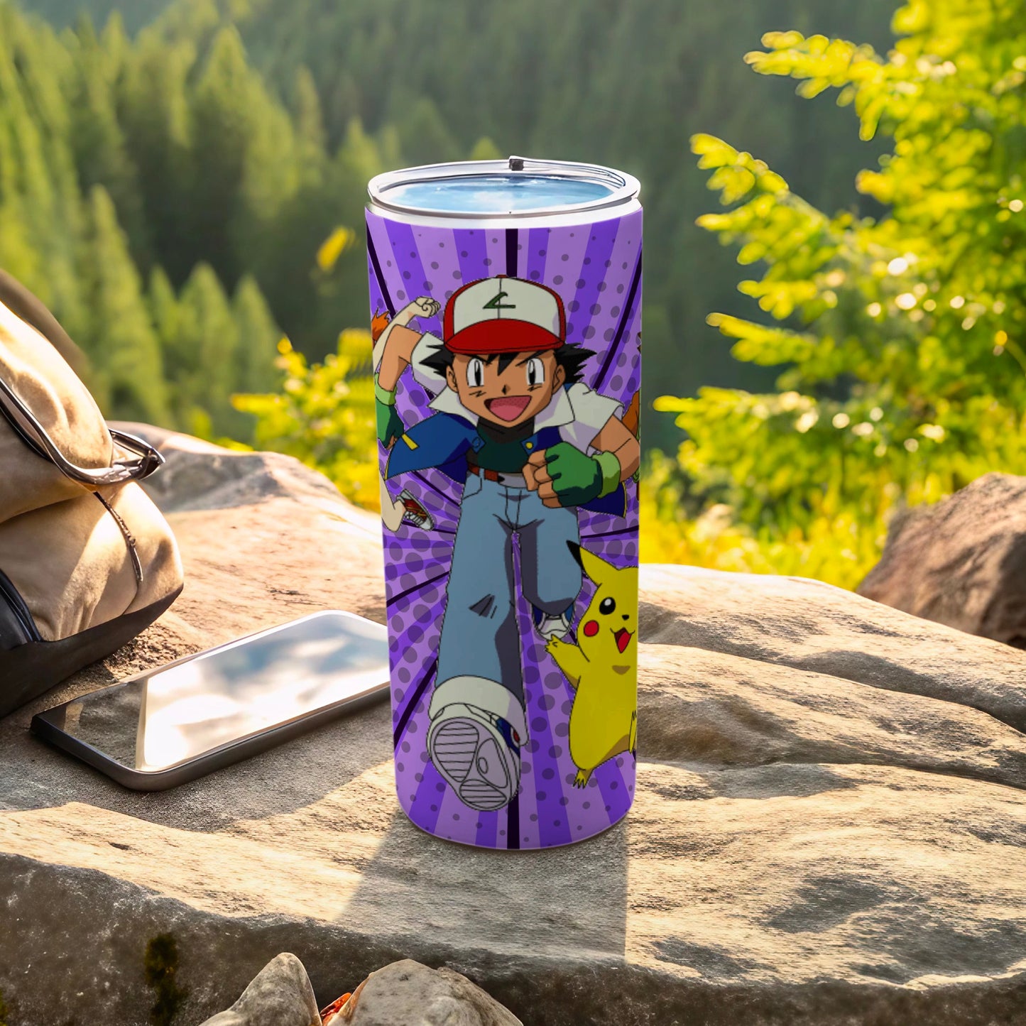 Vibrant Character Artwork Travel Tumbler for Anime Fans