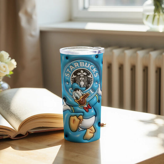 Starbucks Donald Duck Blue Tumbler Drinkware