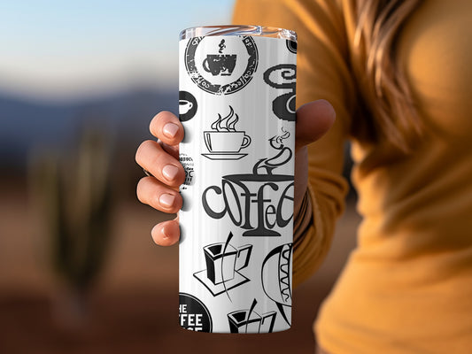 Coffee Lover's Design Insulated Tumbler Travel Mug