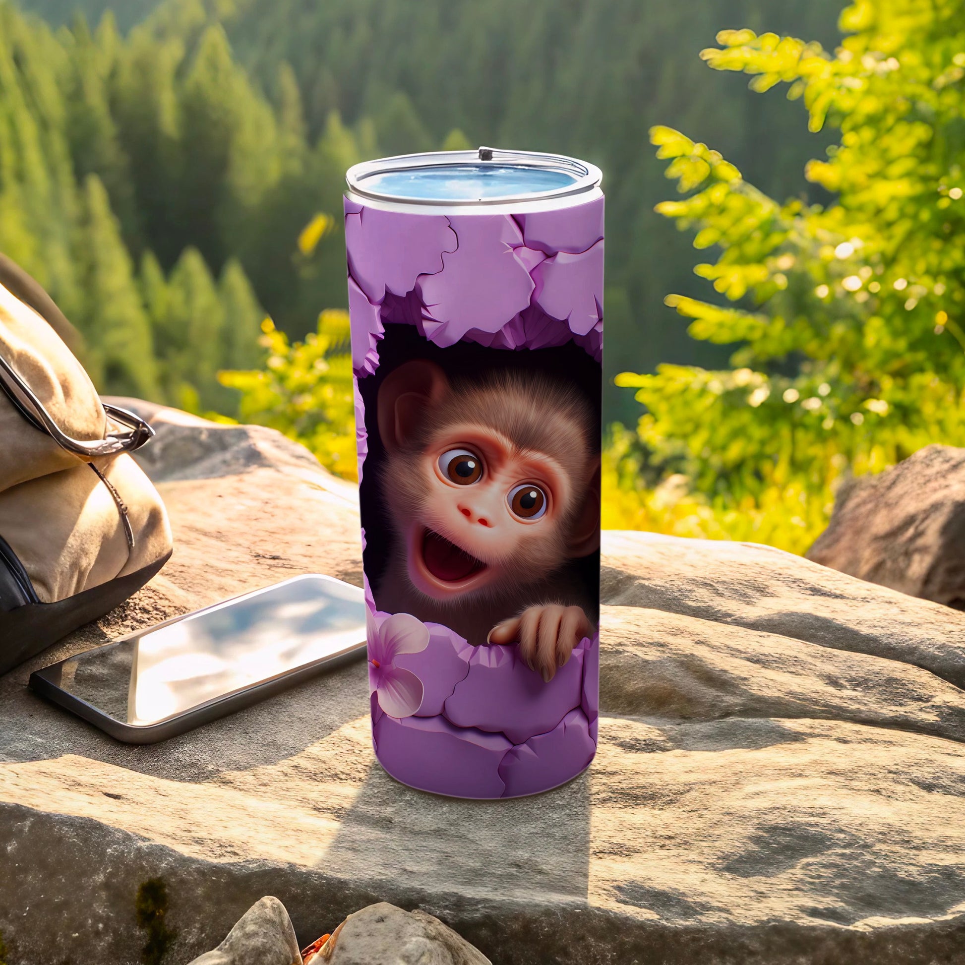 Adorable Baby Monkey Purple Crack Pattern Tumbler product type
Baby Monkey
Cute Monkey
Monkey Face
Happy Monkey
Purple Design
Cracked Effect
Animal Print
Cartoon Monkey
Jungle Animal
Tumbler Cup
Drinkware
Beverage Holder
Gift Idea
Unique Design
Outdoor Style
Nature Theme
Forest Background
Kids Friendly
Fun Design
Travel Cup