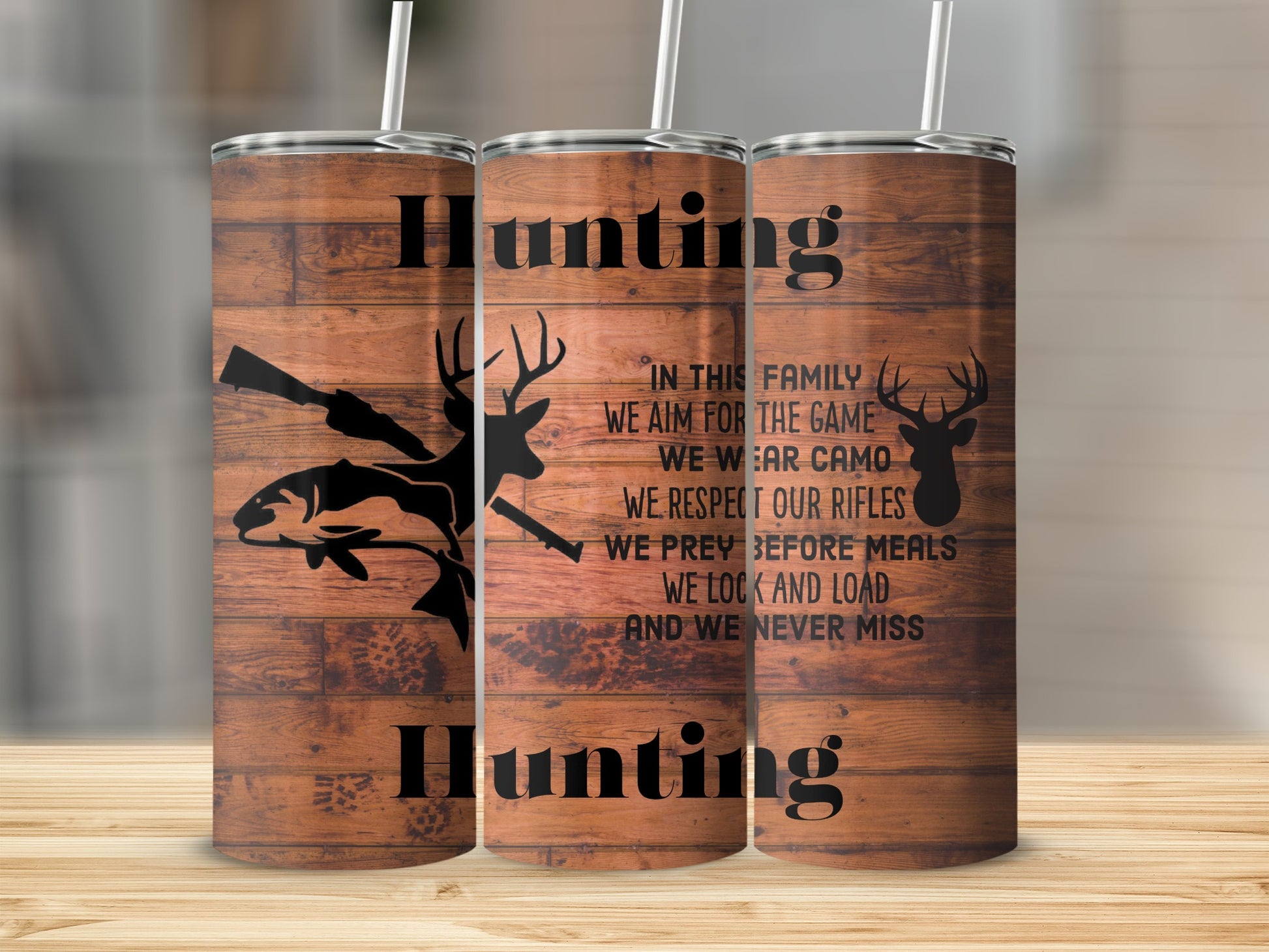 In This Family We Aim For The Game Hunting Tumbler