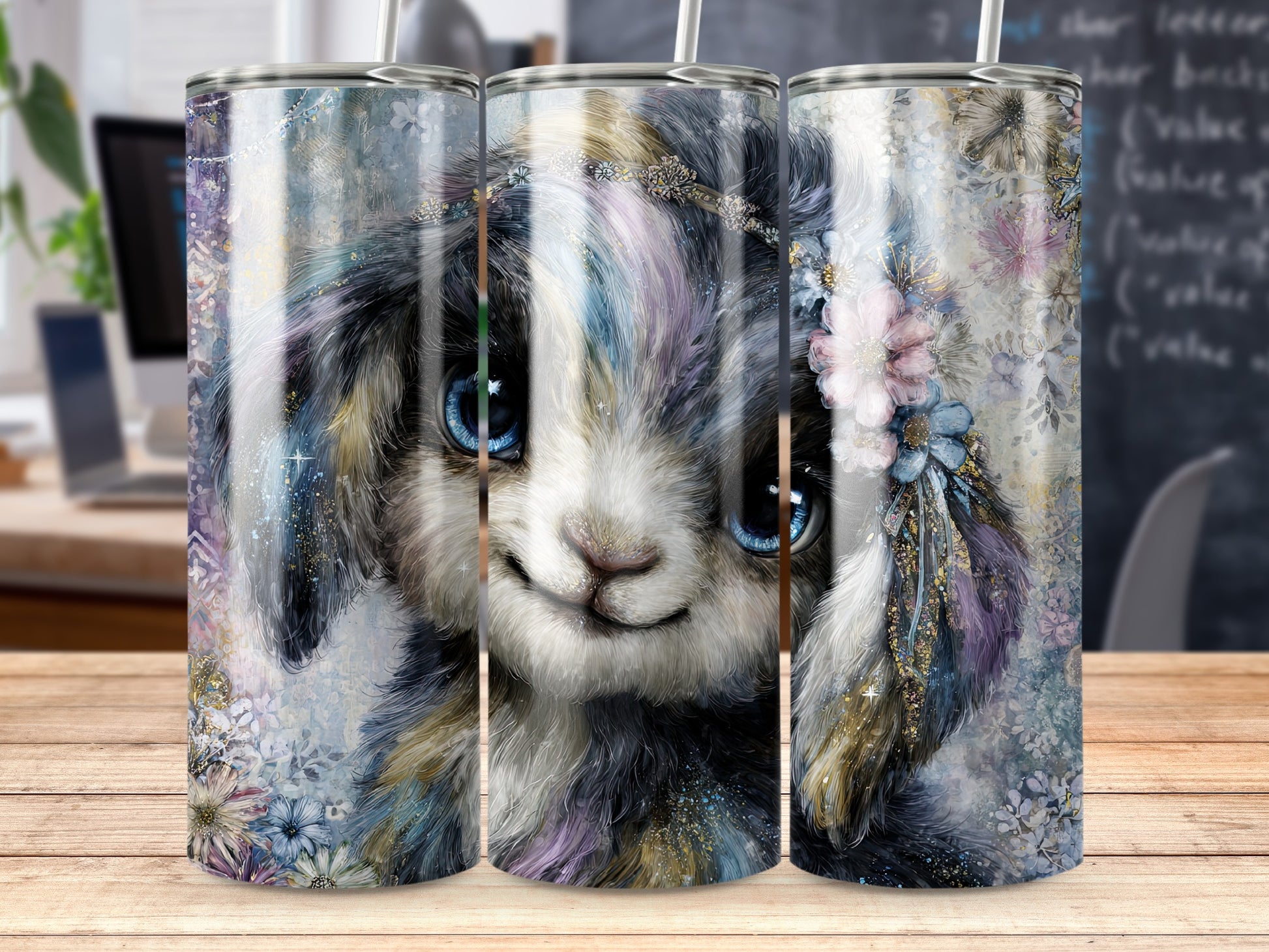 Enchanting Bunny Artwork Insulated Tumbler