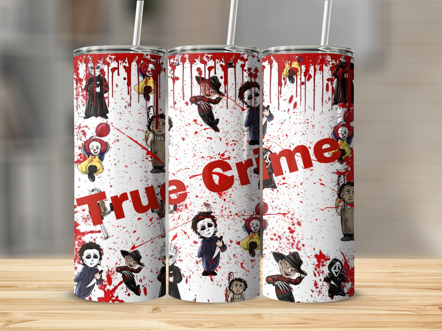 True Grime Horror Characters Tumbler Cup