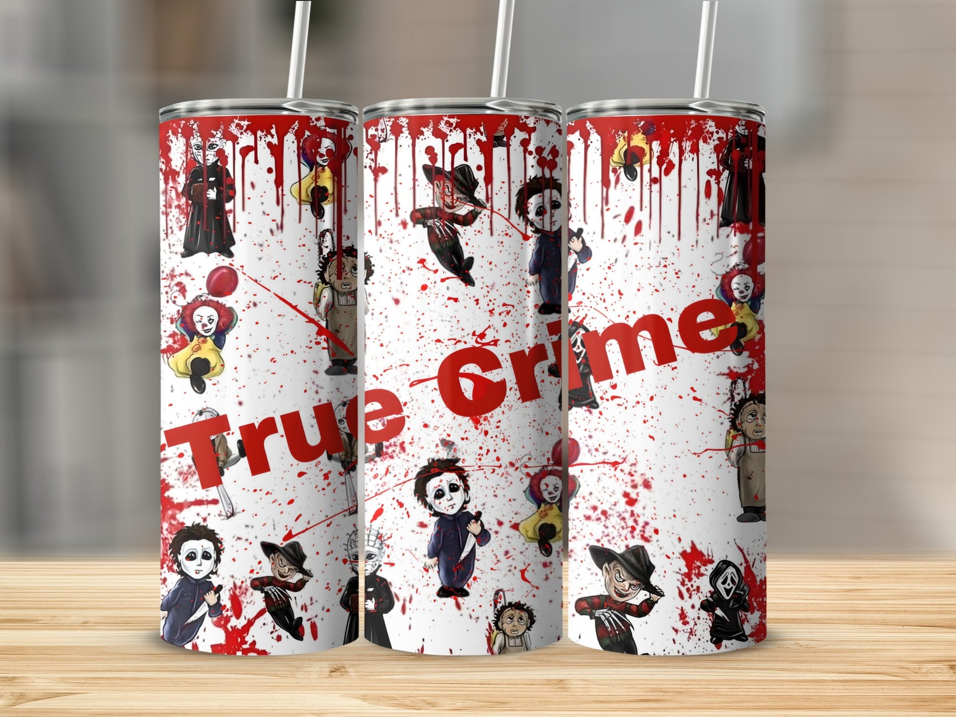 True Grime Horror Characters Tumbler Cup