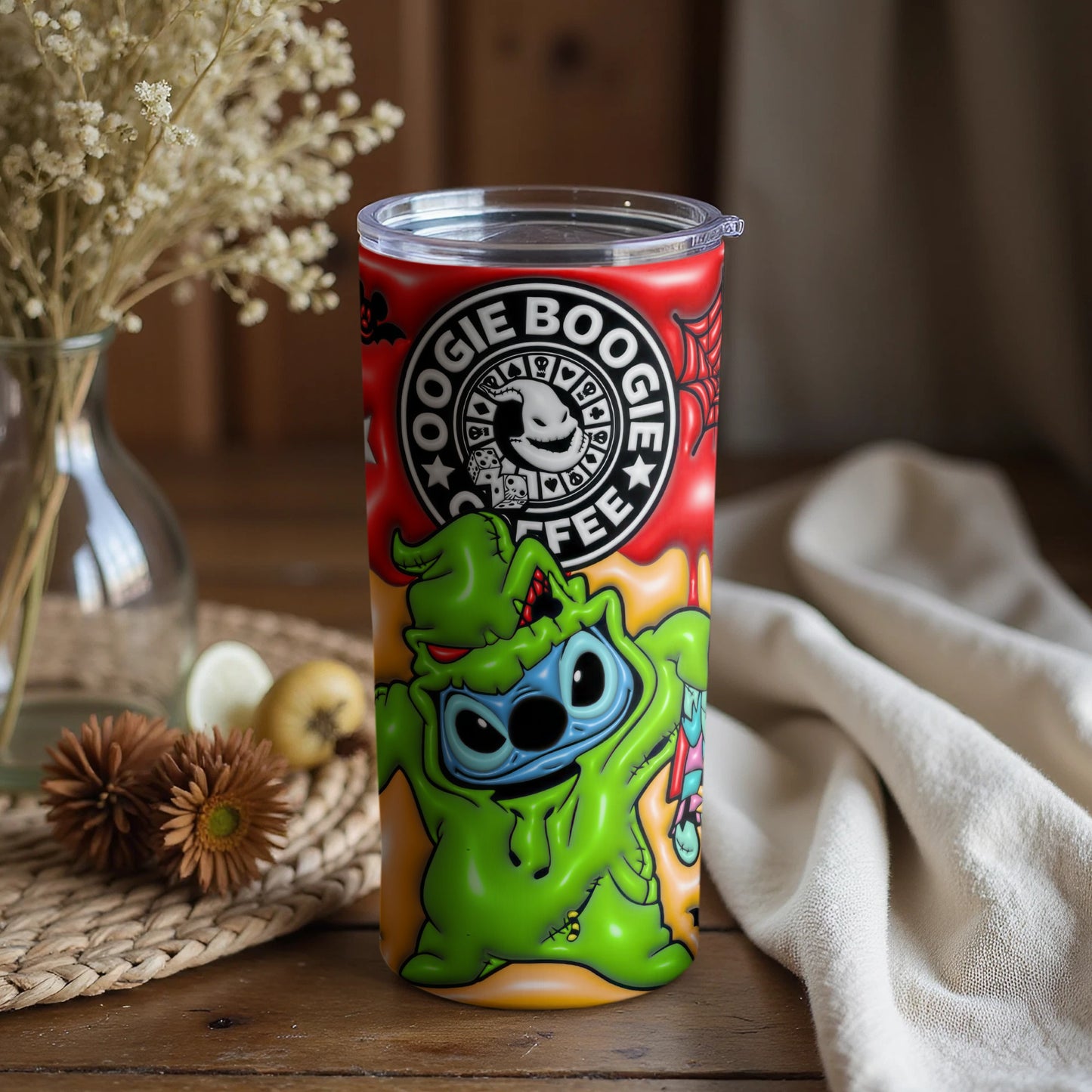 Oogie Boogie Coffee Design Travel Mug for Halloween