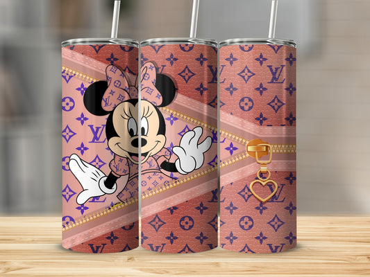 Minnie Mouse Luxury Pattern Stainless Steel Tumbler