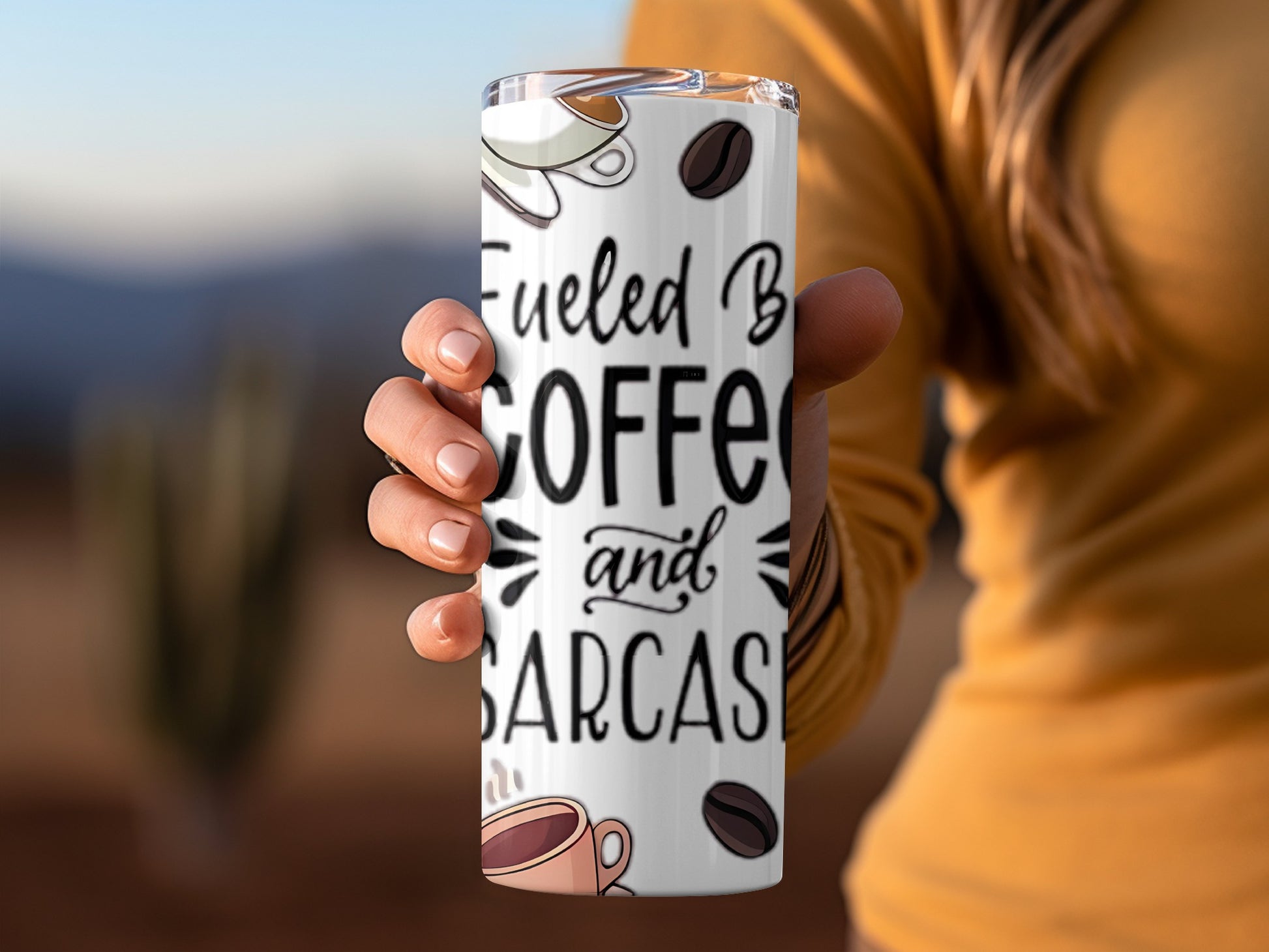 Fueled By Coffee and Sarcasm Insulated Tumbler