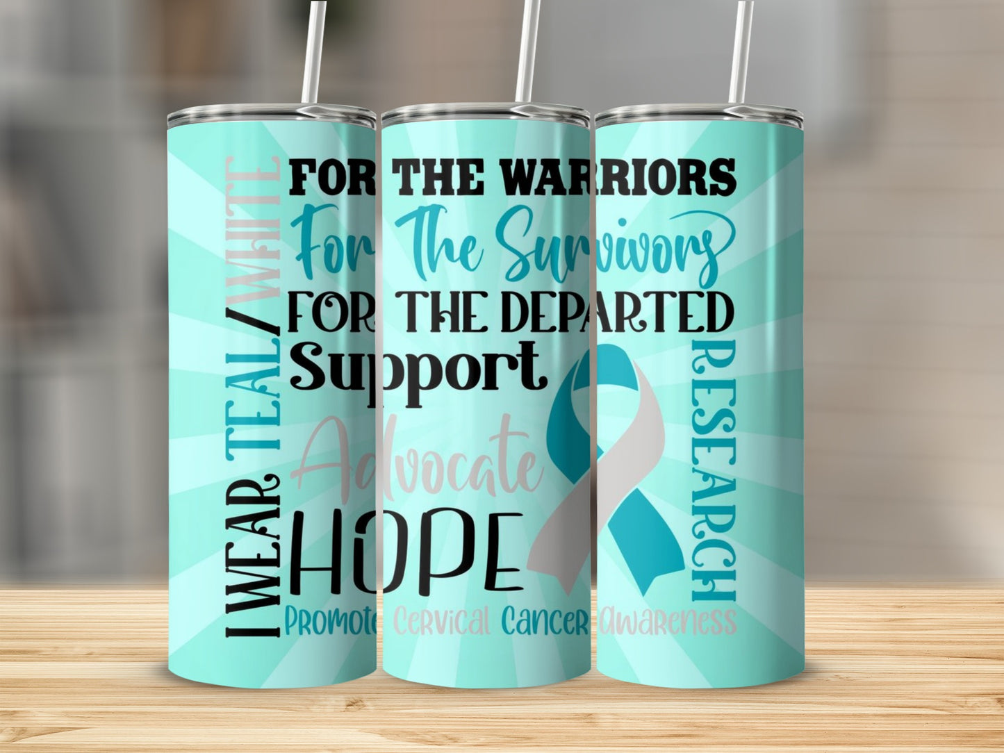 Cervical Cancer Awareness Support Advocate Hope Tumbler