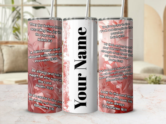 Inspirational Religious Quotes Custom Tumbler Cup