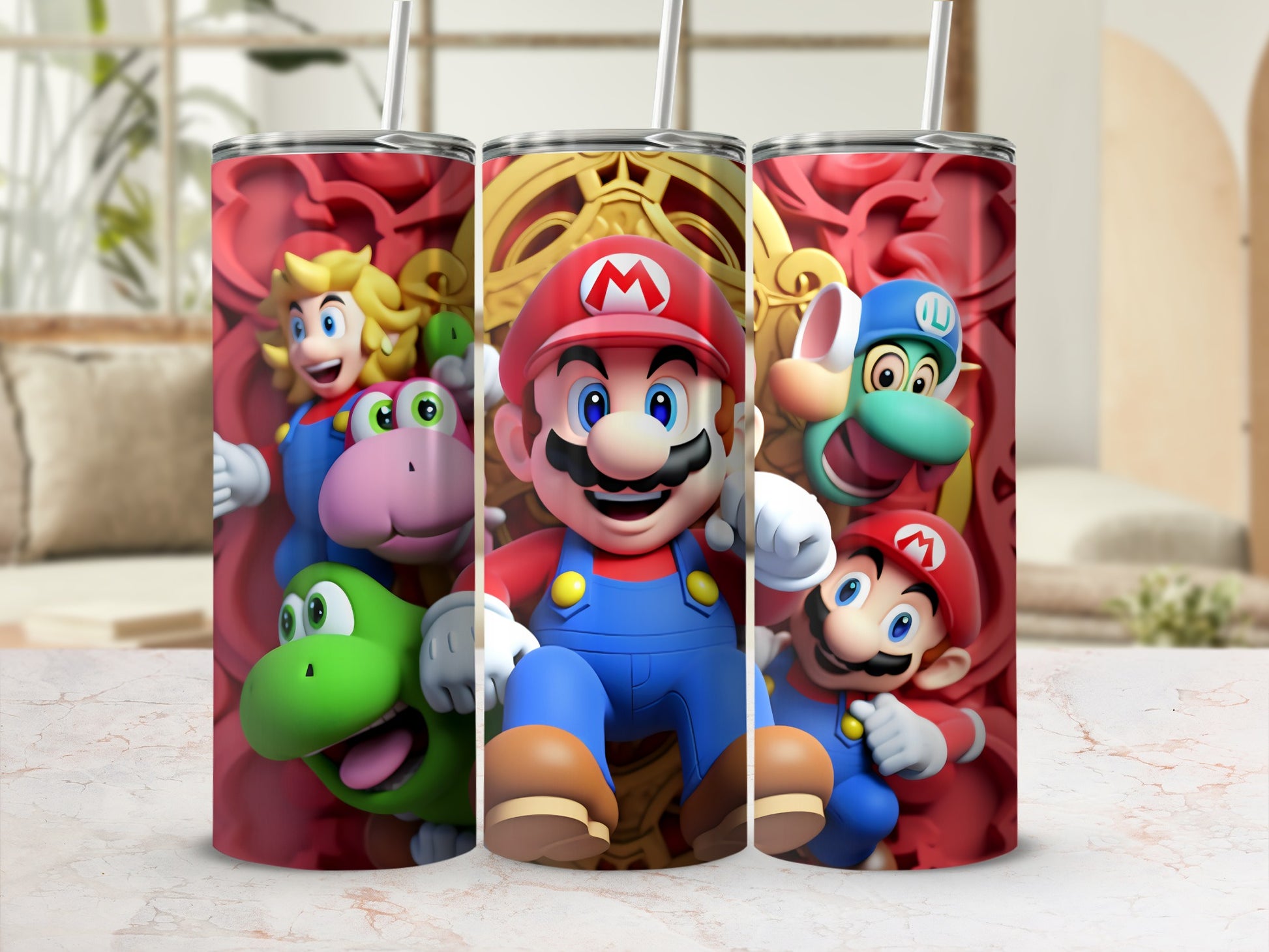 Colorful Character Tumbler with Popular Game Theme