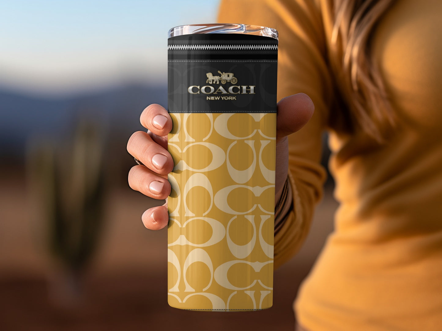 Stylish Coach New York Insulated Travel Tumbler Cup