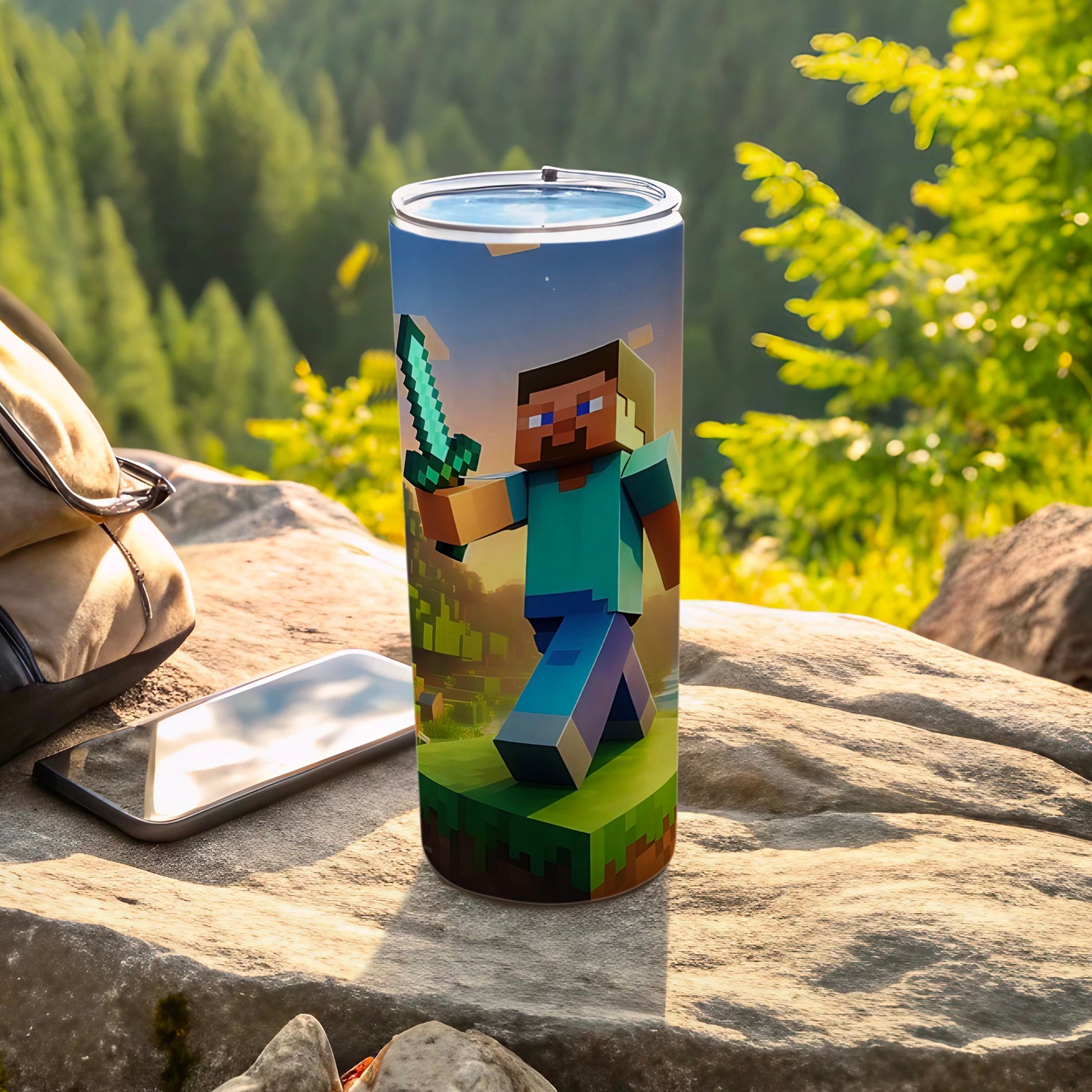 Minecraft Sword Hero Stainless Steel Tumbler Cup